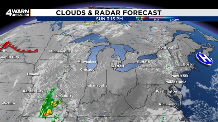 Hot Sunday with hazy sunshine in Metro Detroit