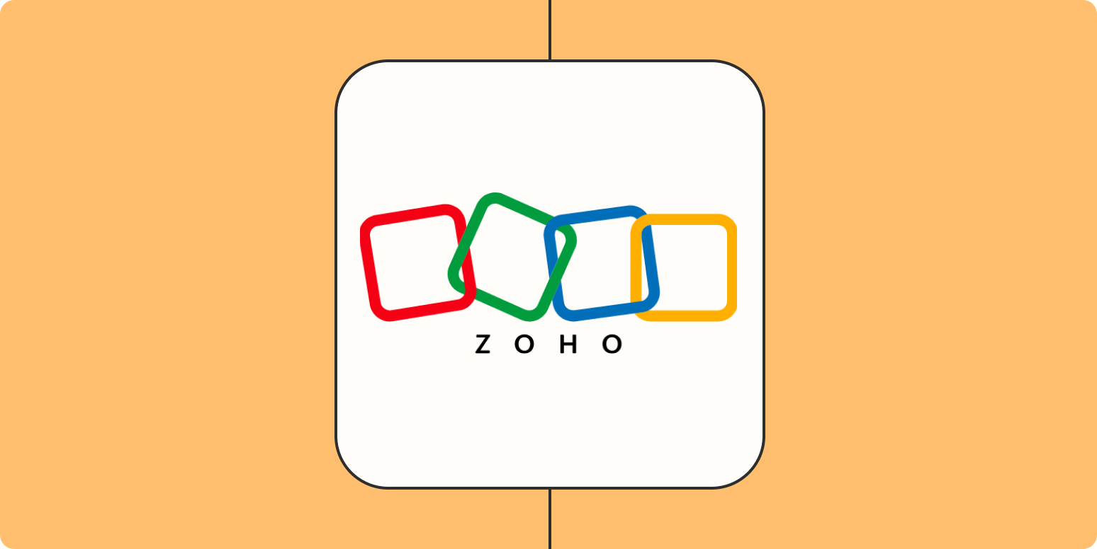 How to automate your Zoho apps | Zapier