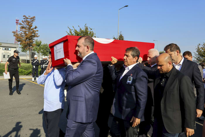 Israel strikes Gaza as friends and family of slain Turkish-American activist prepare for her funeral