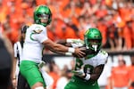 No. 9 Oregon wins over rival Oregon State 49-14