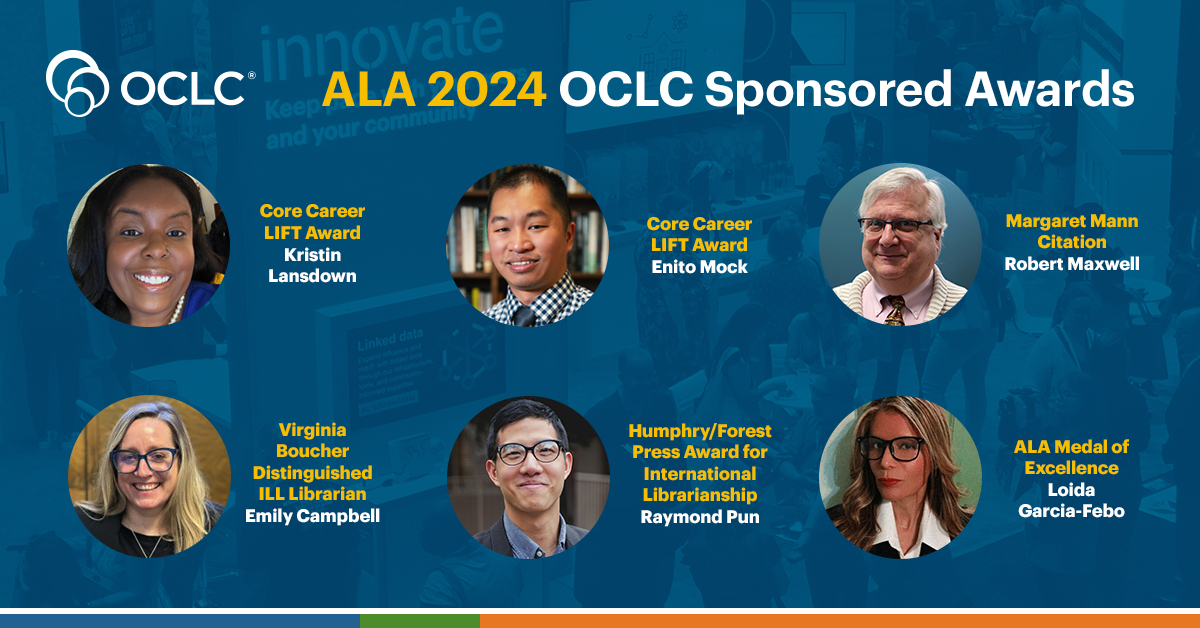 OCLC recognizes 2024 award recipients at ALA Annual Conference | OCLC