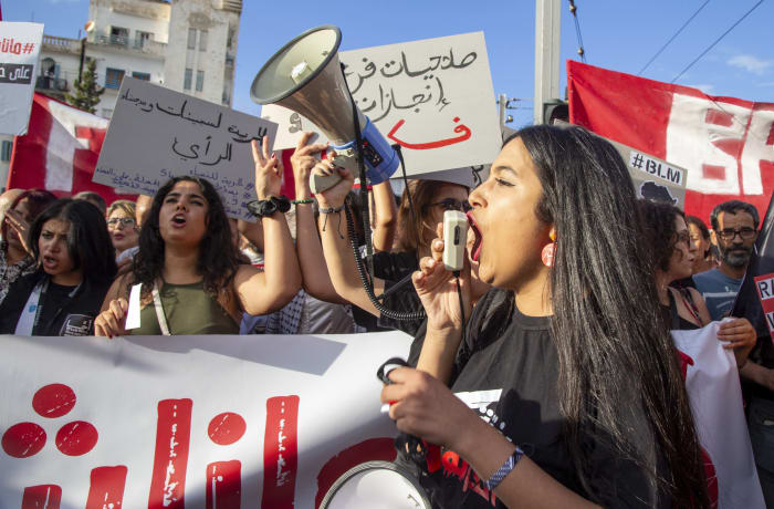 The presidential campaign season in Tunisia is officially underway a day after protests