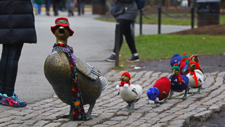 Who dresses the ‘Make Way for Ducklings’ ducks?